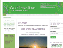 Tablet Screenshot of lifeworktransitions.com